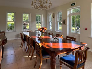 … in the Light-Filled Dining Room